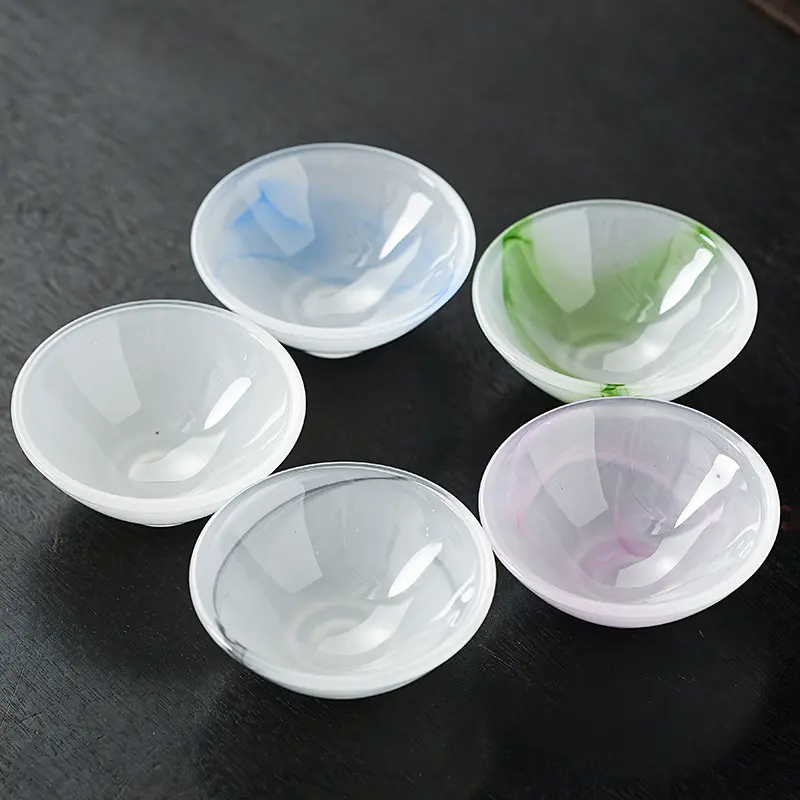 Glaze Master Cup Home Office Tea Brewing White Jade Tea Cup Single Cup Personal Tasting Cup Kung Fu Tea Set Douli Cup
