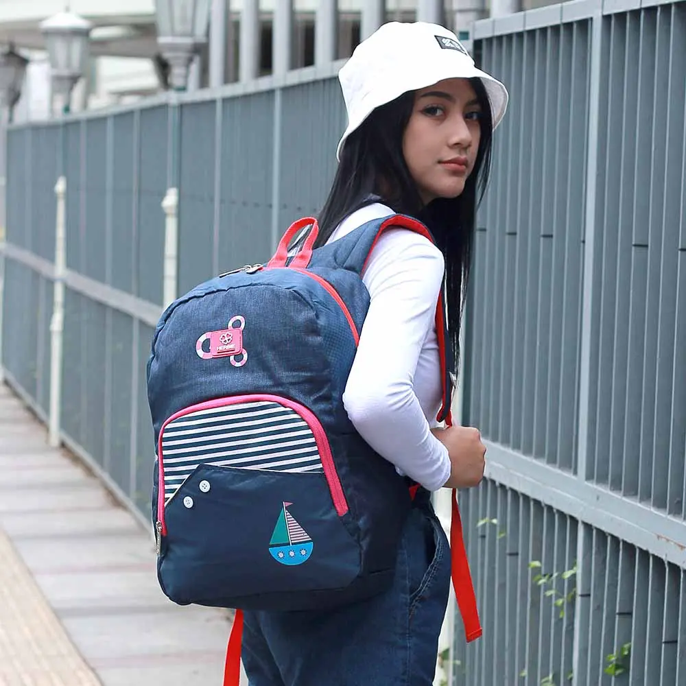 Tas Ransel Sekolah Anak Cewek Terbaru Anti Air Free Raincover Brand Saingan Eiger Herbie Series Best Quality Promo COD Fashion