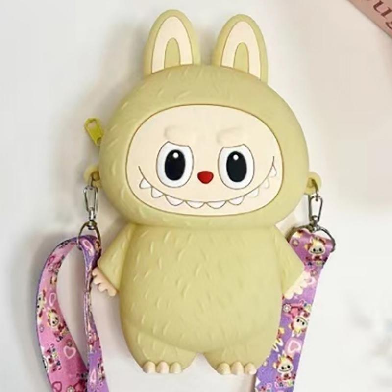 Product Introduction of Labubu Silicone Coin Purse Children's Cartoon Outdoor Crossbody Bag Student Travel with Storage Bag 23