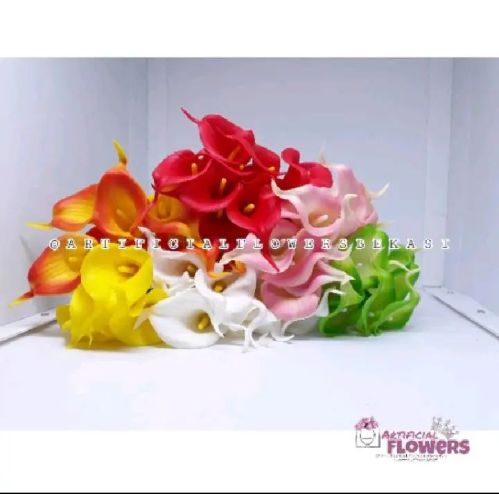 calla Lily latex per tangkai bunga lily artificial flowers bekasi bunga hias grosir Dekorasi 4