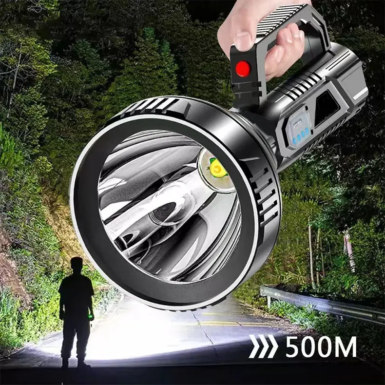 Đèn pin cầm tay siêu sáng chiếu xa 500m chống thấm