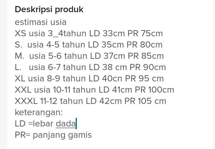 gamis hitam putih anak perempuan paud TK Madrasah usia 3-11 tahun Polos Putih Hitam Katun Muslim Seragam Panjang Baju Dress