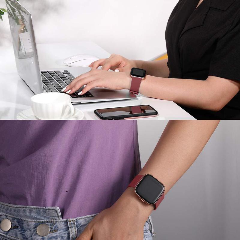 Product Introduction of Silicone Sport Replacement Watch Band for Women & Men, 1 Count Fashionable Watch Band Compatible with Versa Lite/Fitbit Versa 2/Versa, Smart Watch Accessories 5