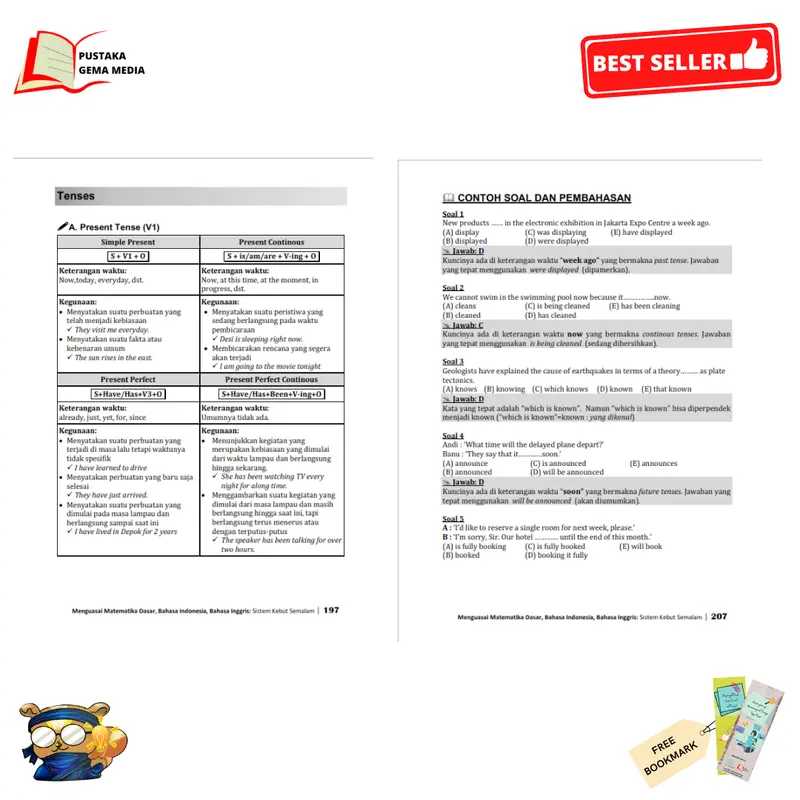 Seri Tes Potensi Skolastik:  Buku SKS Menguasai Matematika Dasar, Bahasa Indonesia, Bahasa Inggris Special Edition Soft Cover 7