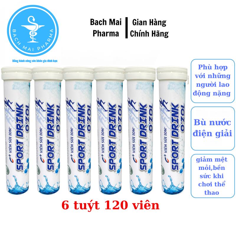 6 tuýt sủi Sport Drink bù nước điện giải cho người tập gym chơi thể thao Ngọt Tăng Cơ Đường
