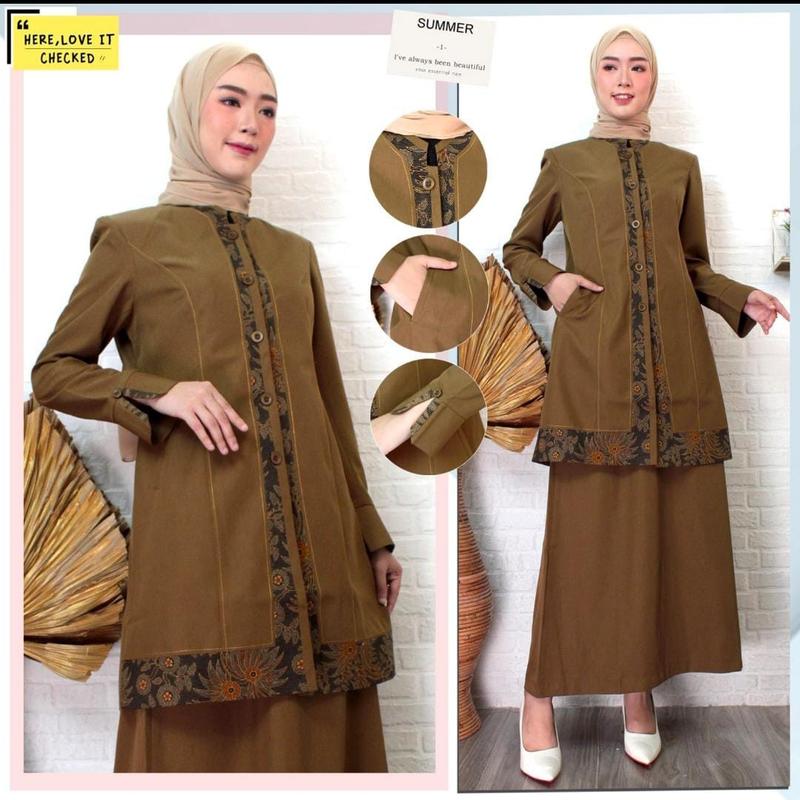 Product Introduction of setelan baju kerja wanita model tunik rok A 2