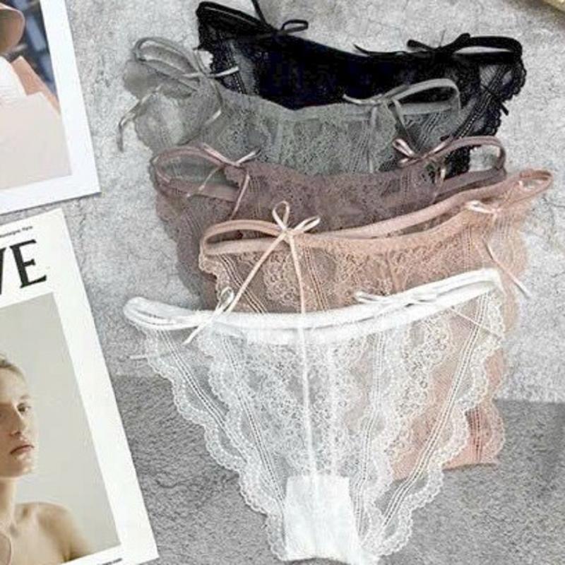 Q2824_ Sét 5 quần lót Nữ ren sexy, mêm mại dây 2 bên khuyết eo  Women