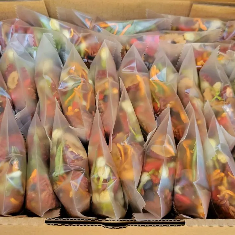 Hộp 30 gói Trà gạo lứt đông trùng mix gạo lưt .đông trùng.táo đỏ.kỉ tử.đậu đen .đậu xanh. nụ nhài.cỏ ngọt Hữu cơ Tea kombucha dang traatiso thảo tra dong ô ngũ tratang tet coxing tradetox dưỡng duong thanh 2