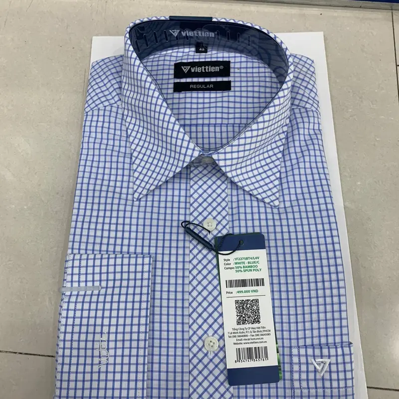 [SIZE 42] Áo Sơ Mi Nam Dài Tay Viettien Form Regular 7