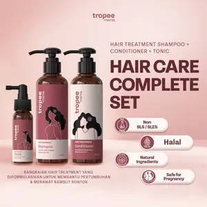 Tropee Mama Hair Care Complete Set | Shampoo 250ml + Conditioner 200ml + Tonic 60ml