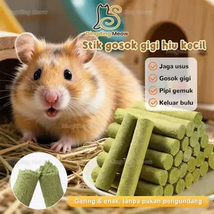 Snack Hamster Marmut Sugar Glider Kering Beku Rumput Penggilingan Tongkat Gigi Pencernaan Rambut Bola Nutrisi Gemuk Rambut Indah