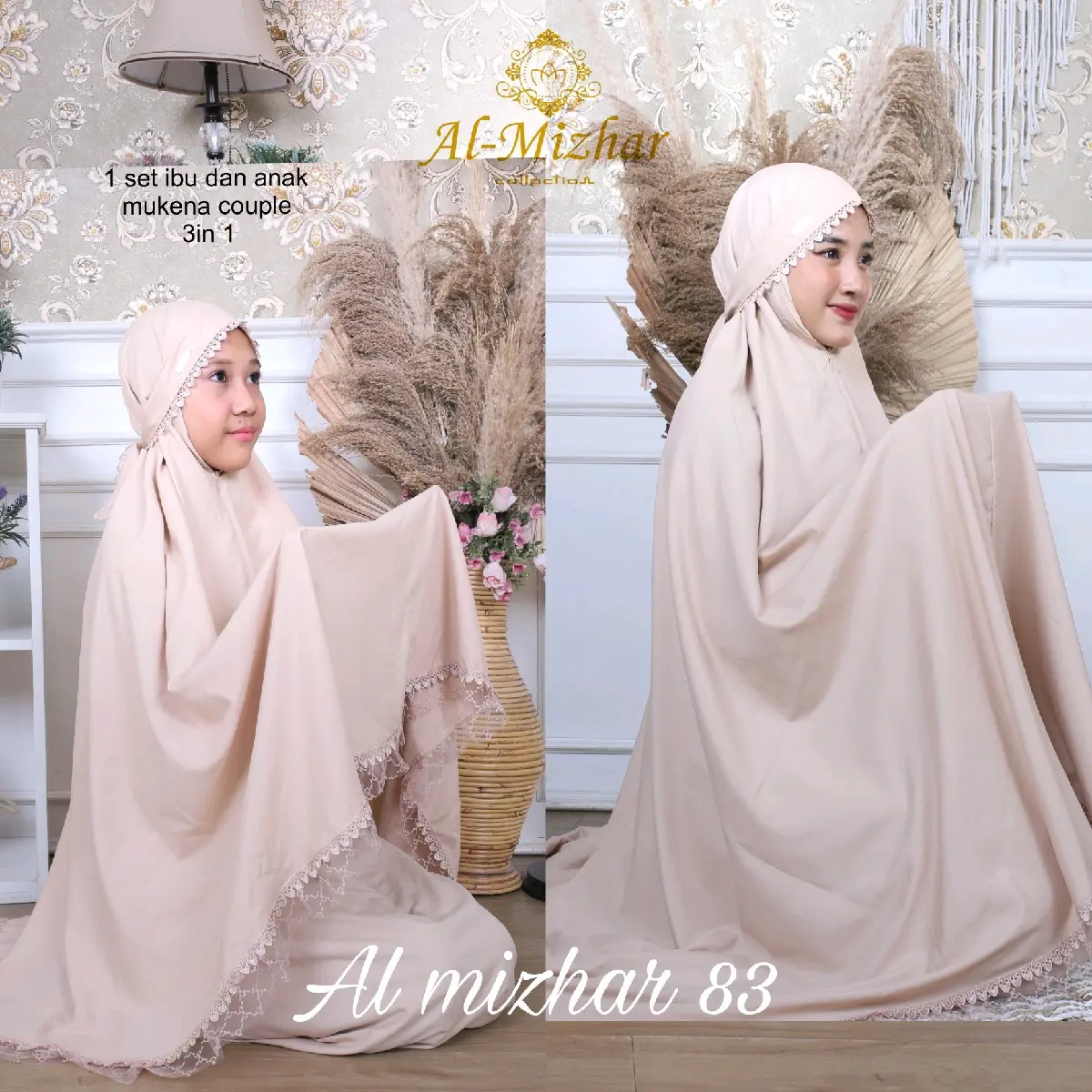 Mukena Couple 3in1 Katun Premium