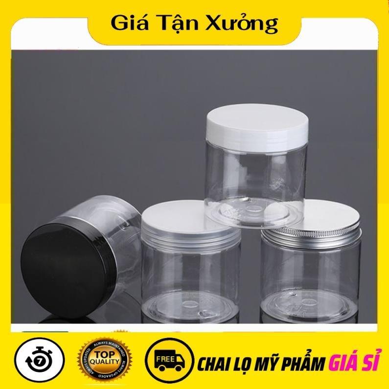 [COMBO 5SP] Hủ Hộp Đựng Kem Nhựa Pet 100g, 200g,250g,300g,500g Đựng Mỹ Phẩm, Đồ Khô, Ngũ Cốc Đựng Gia Vị Đựng Đồ Ăn