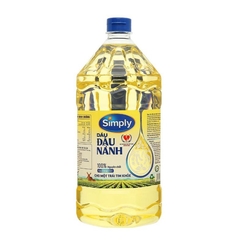 Dầu Ăn Đậu Nành/Gạo Lứt Simply 2 Lít