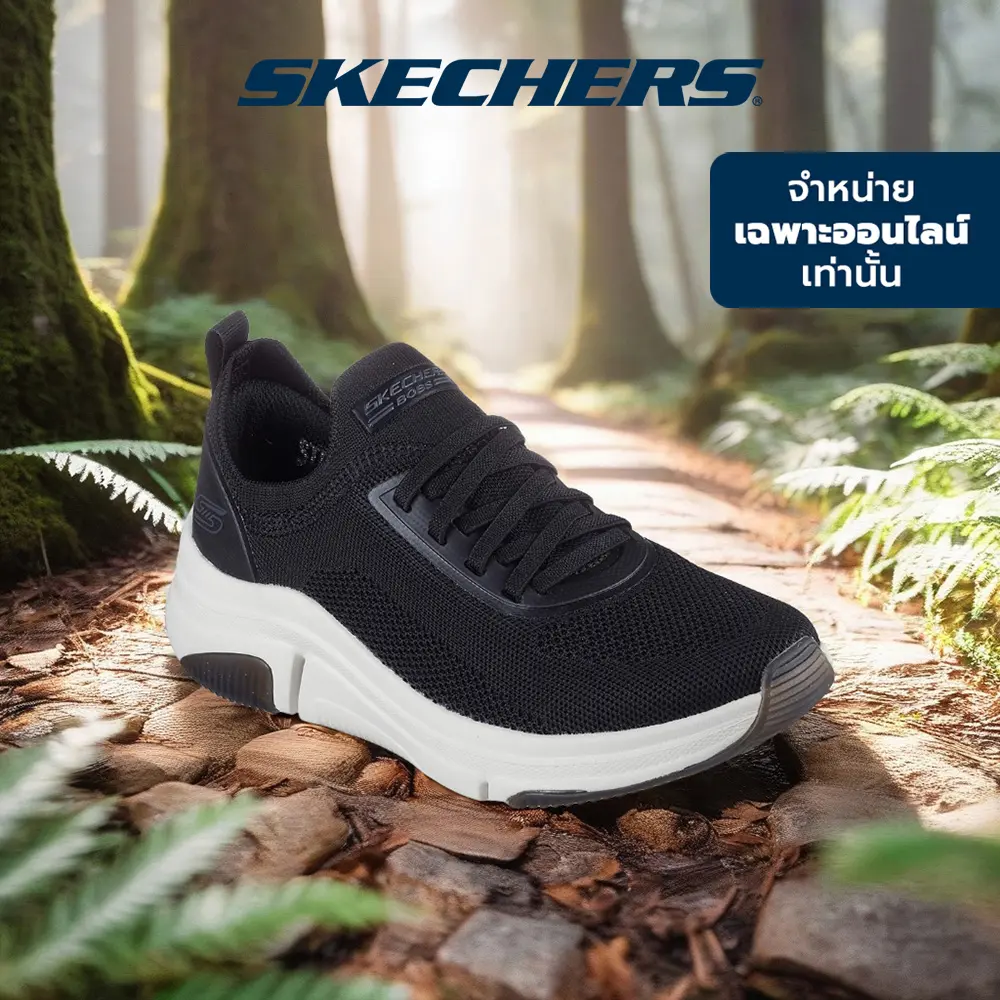 Skechersสเก็ตเชอร์ส รองเท้าลำลองผู้หญิง Women Online Exclusive BOBS Sport Sparrow Flex Instant Clout Shoes - 117580-BLK