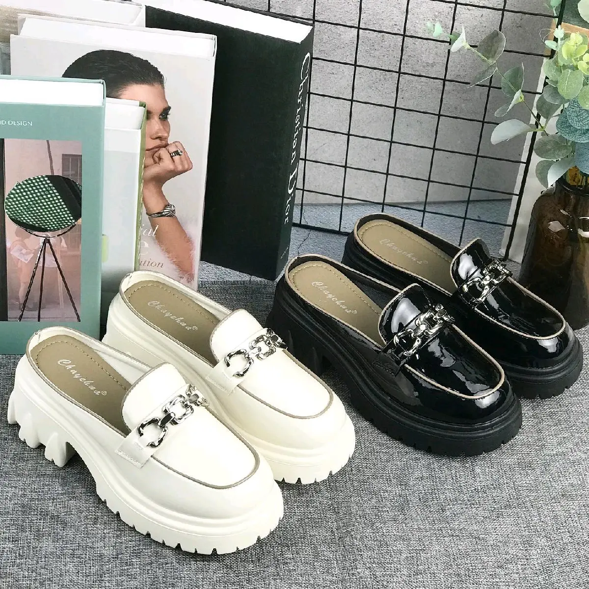 sendal slop wanita import realpict p2213 tinggi 7cm