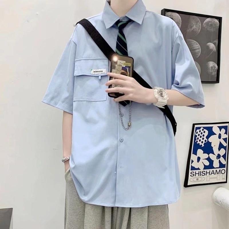 Áo Sơ Mi Cà Vạt JK Nhật Bản Phong Cách Preppy Thanh Lịch Phong Cách Hàn Quốc, Thương Hiệu Hợp Xu Hướng Nam Và Nữ, Áo Dáng Rộng Mùa Xuân, 2024, Phong Cách Hoang Dã 0