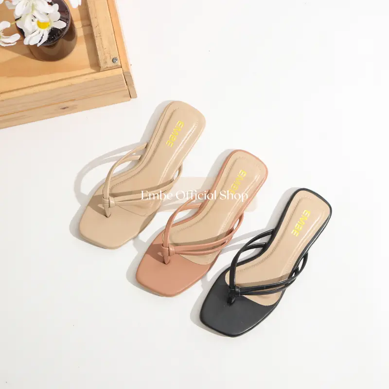 EMBE Diana Sandal Flat Jepit Teplek Wanita 0