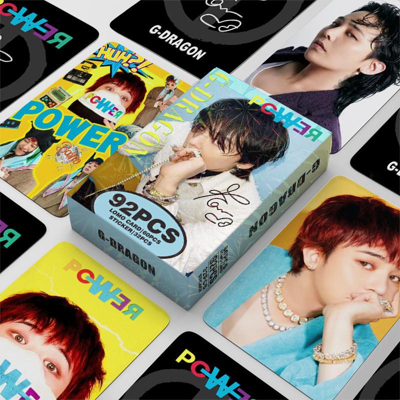 Thẻ Lomo Power Lomo, G-DRAGON POWER, GD BIGBANG, Photocard, với 55-92 chiếc, Nhãn dán, với các chủ đề GD BIGBANG, KWON JI YONG SOLO MAMA, giải thưởng năm 2024, Nhà của bạn, Nhà của bạn, TAEYANG DAESUNG, Bưu thiếp Kpop, Hàng Có Sẵn, SX 1