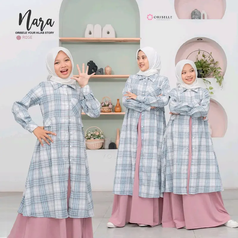NARA BY ORIBELLE One Set Tunik + Inner Dress 6