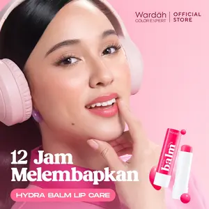 WARDAH Lip Balm Hydrabalm Lip Care 4 g Pelembab Bibir dengan SPF 15 Petrolatum Murni 100 Lip Balm Lip Balm Bibir Liptint Anak Sekolah Lipstik Lipstick Lip Glossy - Makeup