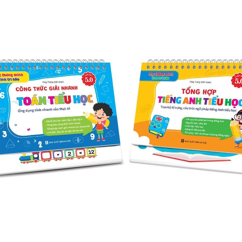 Combo Bộ Lịch Công Thức Toán Học, Tiếng Anh Sổ Tay Tổng Hợp Kiến Thức Dành Cho Học Sinh Tiểu Học