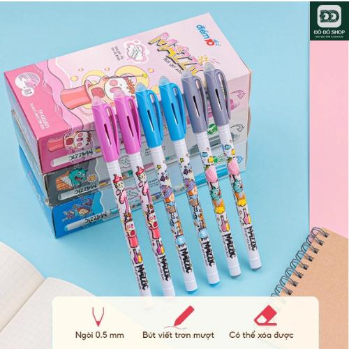 Bút gel xóa được MAZZIC Thiên Long ngòi 0.5mm xanh/đen/tím