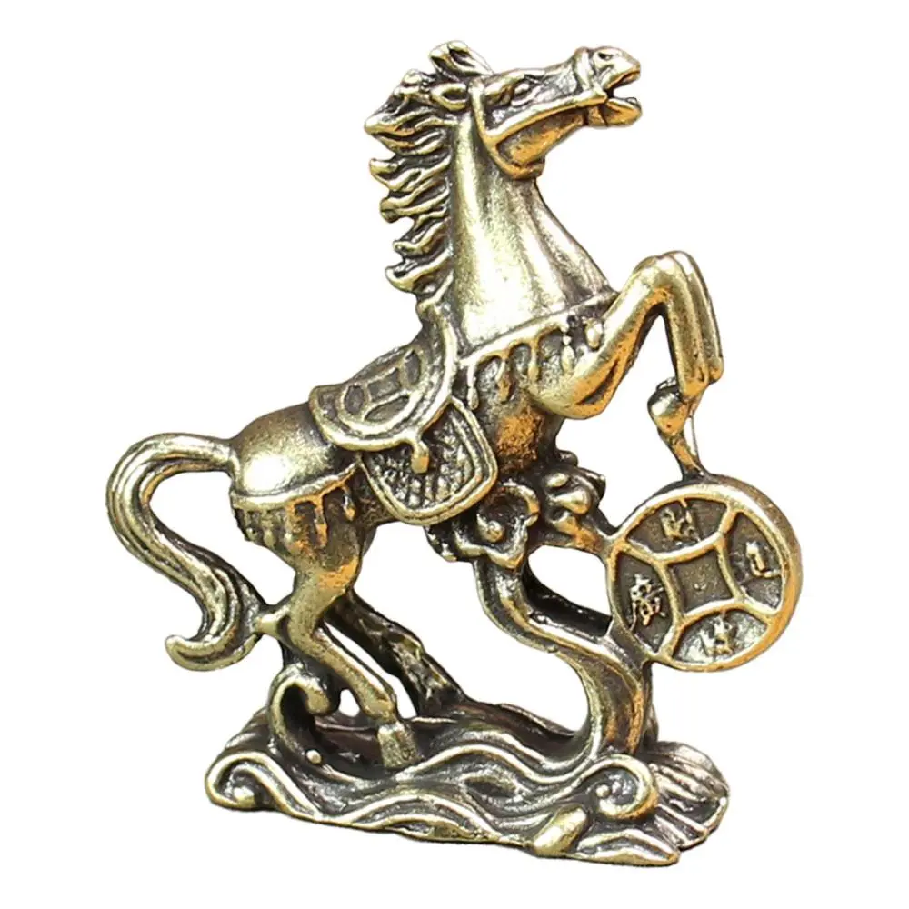 Miniature Horse Figurine, Small Desktop Horse Ornament, Artwork, Birthday Gift,