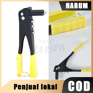Rivet Gun Tembakan Stang Rifet Ripet + Paku Rivet Aluminium 4 Ukuran