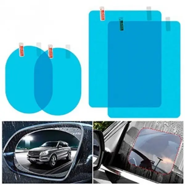 Bộ phim mưa gương chiếu hậu ô tô, 2 miếng, cho xe máy, chống sương mù và mưa, phim bảo vệ, phim Nano, phổ thông