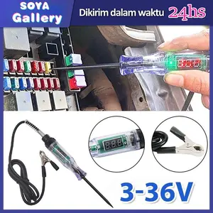 Tespen Testpen Kabel Aki DC Untuk Mobil Motor 6Volt / 12Volt / 24Volt Logam