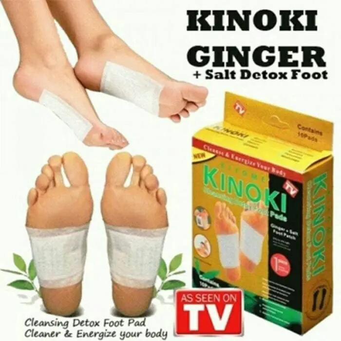 ABO7 Promo KINOKI GOLD Jahe Ginger Salt Koyo Kaki Detox Herbal food pad penyerap racun dalam tubuh kesehatan on Cod Happy Shopping