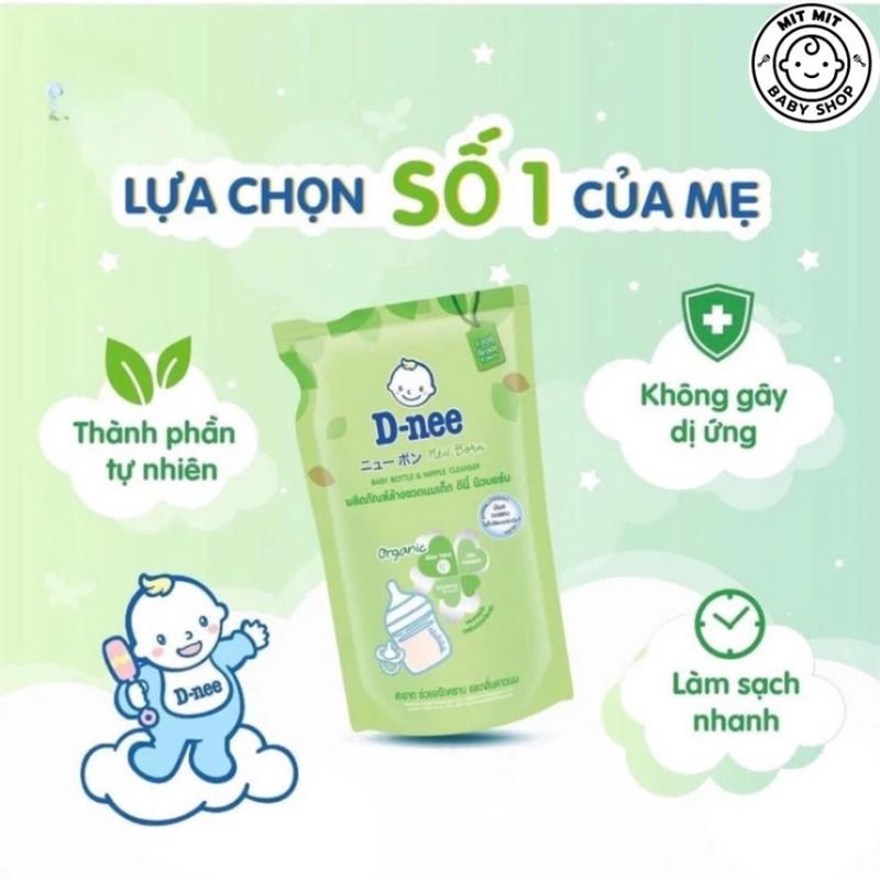COMBO 2 Túi Nước rửa bình sữa Dnee Organic Thái Lan - An Toàn- Sạch Bình (DẠNG TÚI 600ml) 1