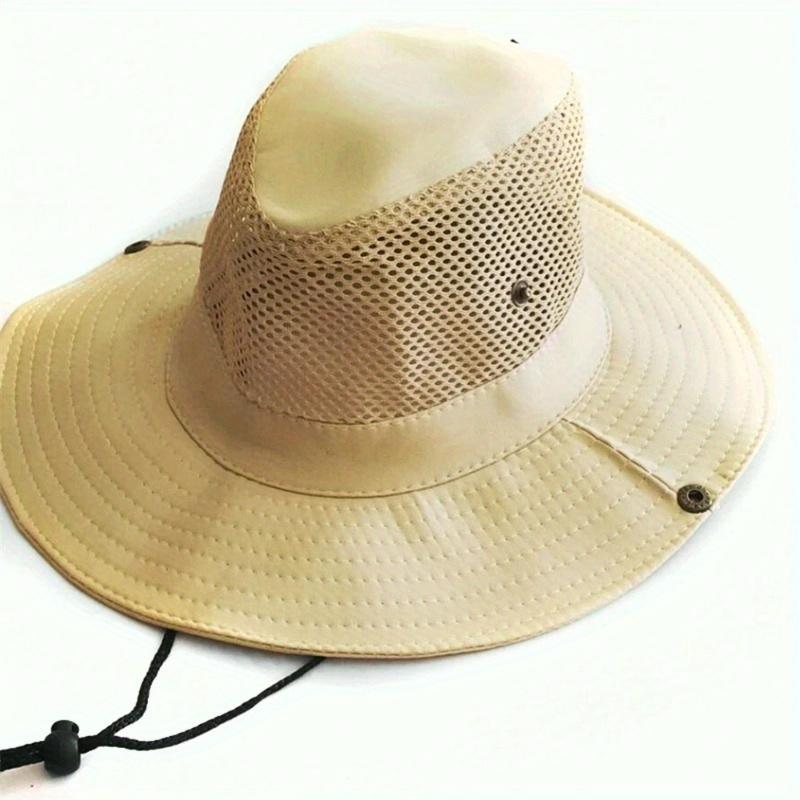Product Introduction of Summer Fishing Sun Hat Western Cowboy Sun Hat Net Fishing Hats for Men Outdoor Mesh Breathable Cool Hat Knight Hats 9