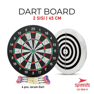 SPEEDS Dartboard Ukuran 18inch Permainan Lempar Papan Panah Dart Panahan Dinding Olahraga 004-4