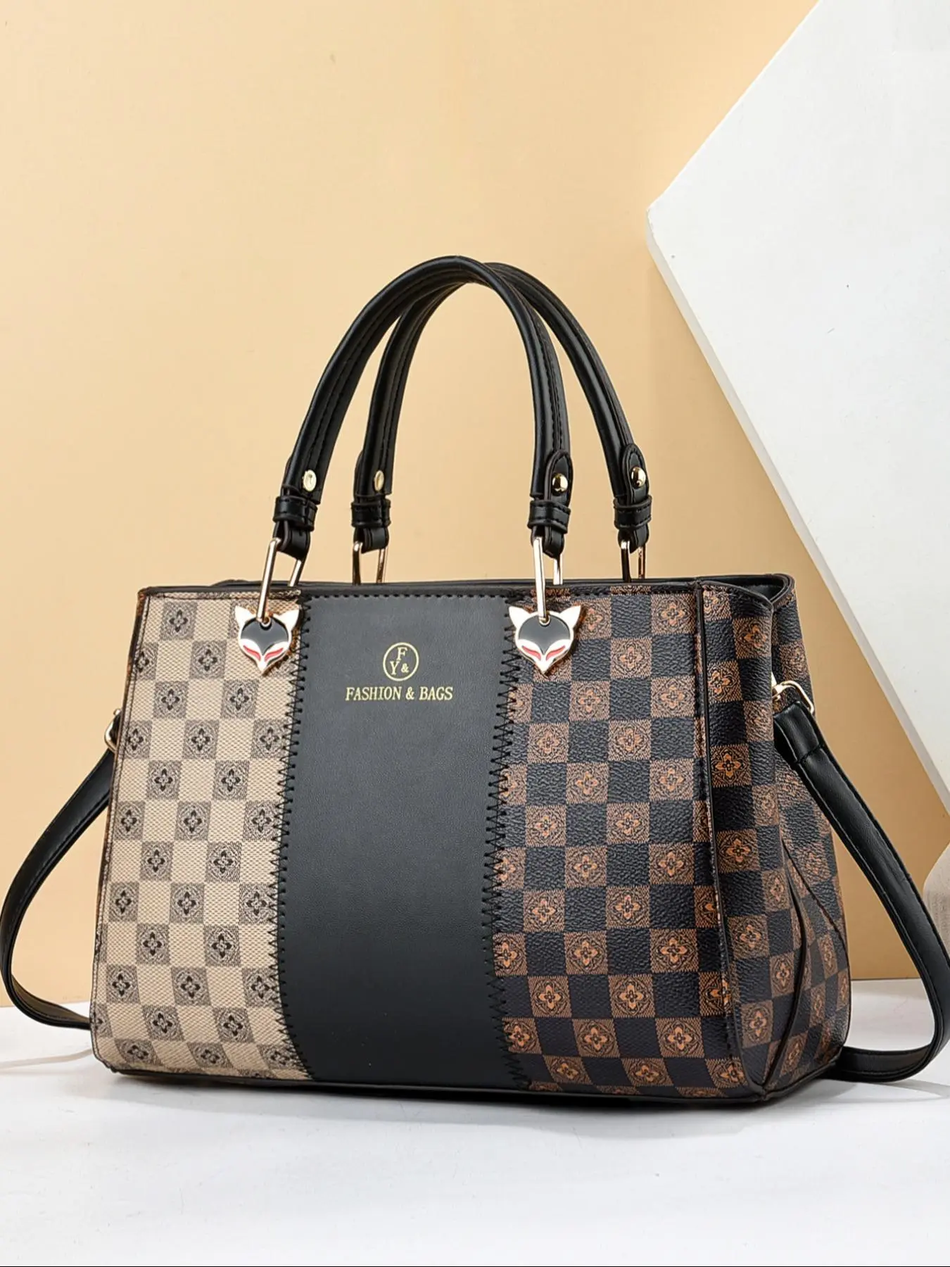 Women's Fashionable Colorblock Zipper Handbag, Casual Versatile Crossbody Bag for Daily Used, Trendy High-quality Daily Commuting Bag, Girl Fashionable Bag