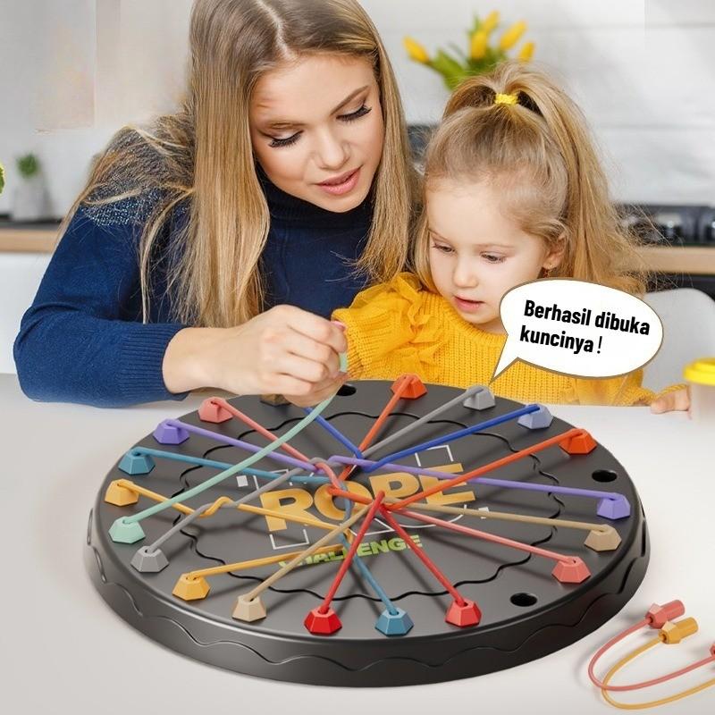 Rope Unravelling Game/ Mainan Edukasi Anak/ Mainan Edukasi Yang Logis/ Mainan Interaktif Orangtua-Anak/ Permainan Pesta Keluarga Rope Unravelling Game/ Mainan Edukasi Anak/ Mainan Edukasi Yang Logis/ Mainan Interaktif Orangtua-Anak/ Permainan Pesta Keluarga