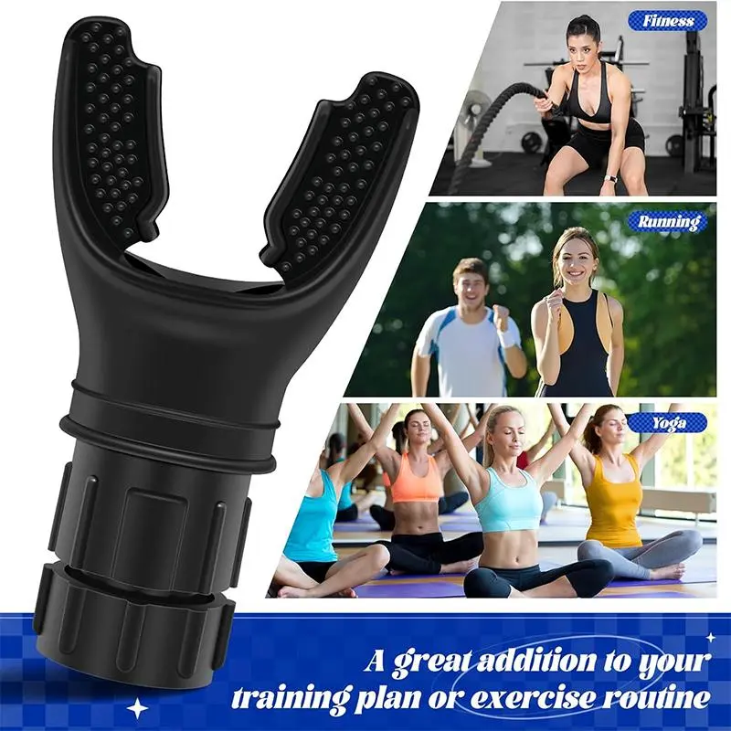 Portable Respiratory Muscle Trainer with Resistance Adjustable, Durable Silicone Exercise Trainer for Improved Endurance and Strength, Easy-to-clean 6
