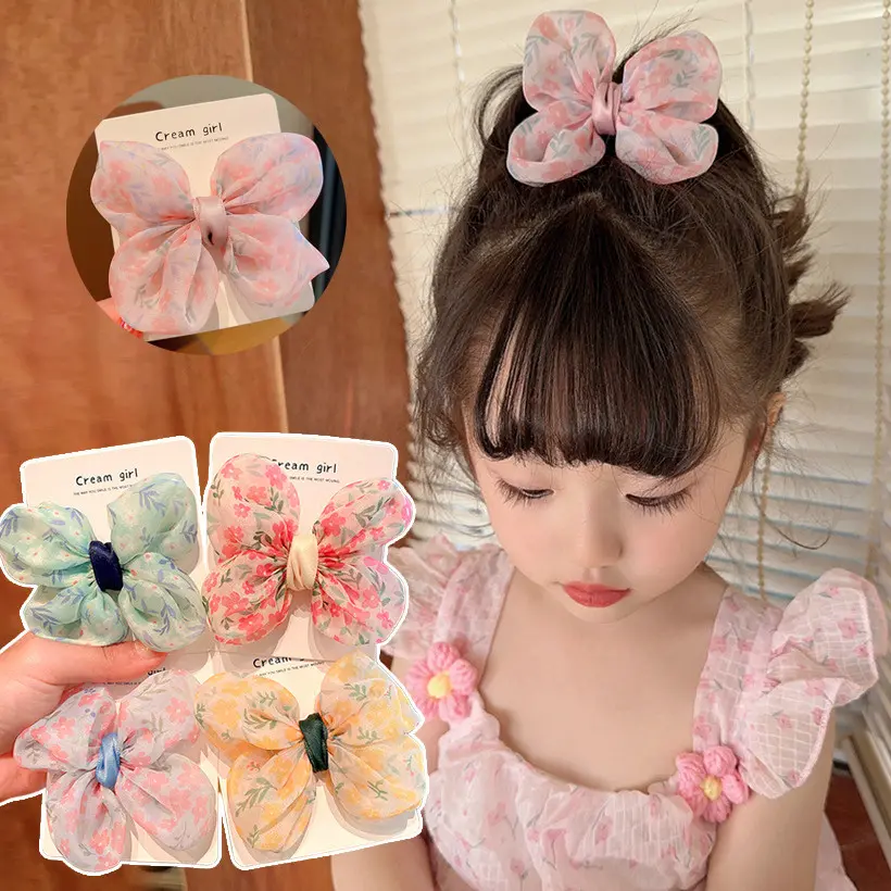 JEPITAN RAMBUT ANAK KOREA MOTIF BUNGA CANTIK / AKSESORIS JEPIT RAMBUT ANAK PREMIUM
