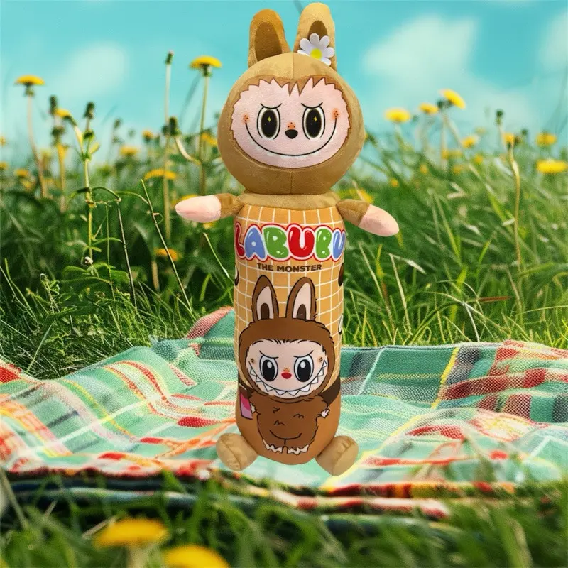 Boneka Guling Labubu The Monsters Macaroon Ukuran 50cm bahan lembut Dolls Toys 2