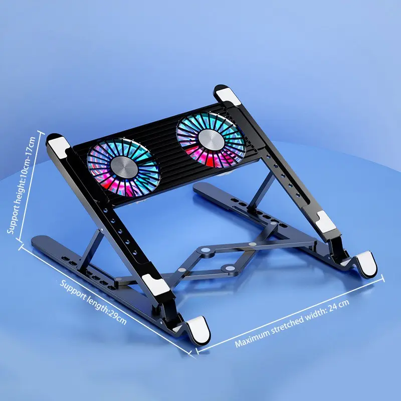 🏃‍ WOTK 🏃‍ Stay Cool and Comfortable with our Height Adjustable Silent Fan Laptop Cooler