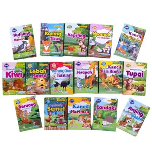 Paket 7 Buku Cerita Anak Bergambar Bilingual Dongeng Fabel Cerita Hewan Serba Jaya Surabaya Books