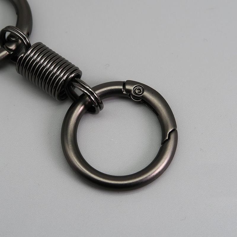 Product Introduction of Lightweight Split Ring Key Ring Double Ring Metal Key Pendant Couple Anti-lost Metal Keychain Ring 11