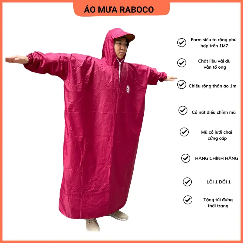 SIZE 1M4 Áo mưa bít bông tuyết không xẻ tà, áo mưa hoa tuyết,chất liệu bông tuyết, đi mưa, xe máy, xe đạp, mềm, dẻo, dai 4