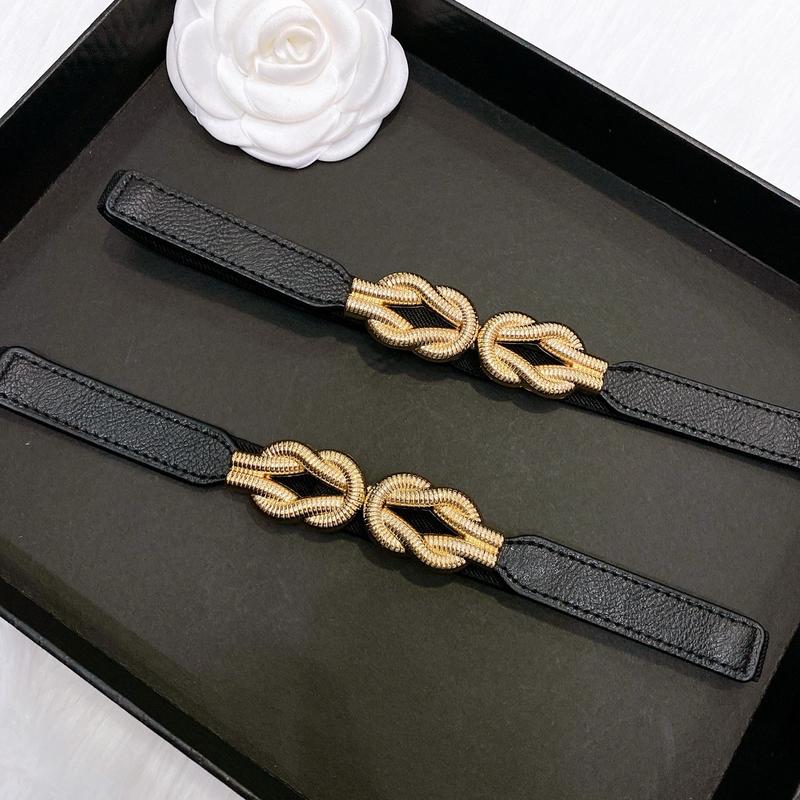 Thắt Lưng Đầm Váy Bản Nhỏ 1.5cm Hoạ Tiết Đồng Đơn Giãn Không Lỗi Mốt Phối Váy nữ