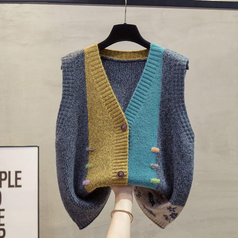 Product Introduction of Áo Len Cardigan Dệt Kim, Áo Vest Xuân Thu, Thời Trang Mới, Kiểu Dáng Rộng Rãi, Áo Mặc Bên Ngoài Dễ Phối Đồ, Thích Hợp Cho Năm 2025 Nữ Top Women 3