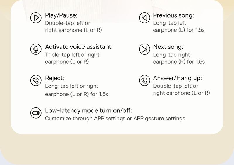 Product Introduction of Baseus Bowie pw02 TWS 5.3 Bluetooth earbuds smart noise reduction in-ear headset built-in microphone touch control true wireless earphone strong Bass Audio earphones 11
