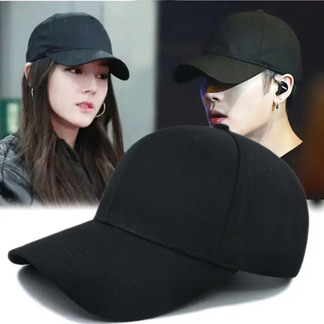 Topi Pria Distro Polos Dewasa hitam keren Katun Bisbol Baseball Cap