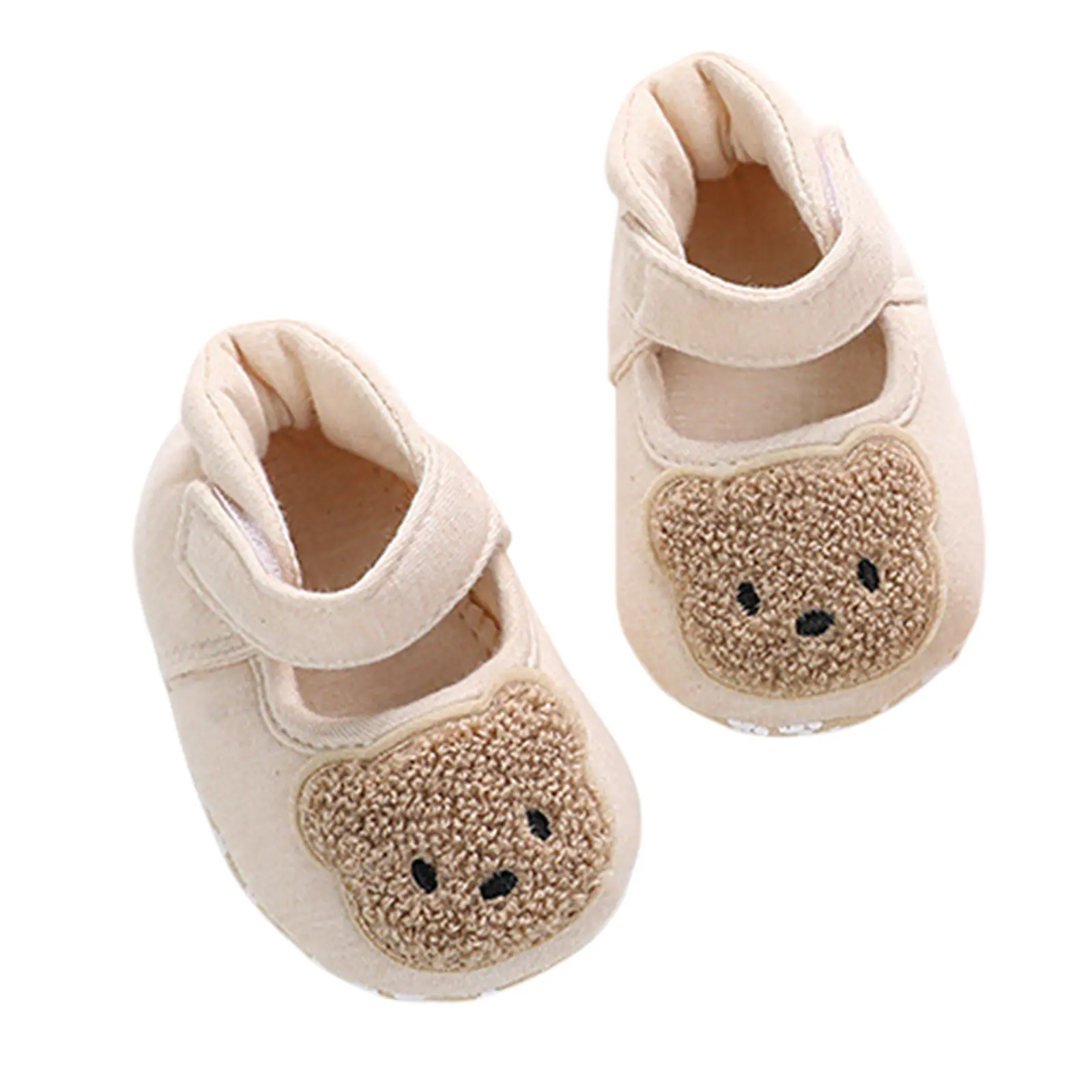 Baby Flats, Cartoon Rabbit Bear Soft Sole Non-slip Walking Shoes Toddler Shoes for Girls Boys1