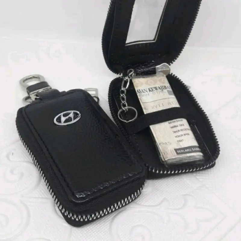 Dompet gantungan kunci mobil kulit Toyota , Hyundai dan Honda Car 0